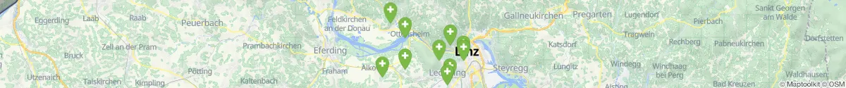 Kartenansicht für Apotheken-Notdienste in der Nähe von Ottensheim (Urfahr-Umgebung, Oberösterreich)